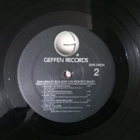 Don Henley Building The Perfect Beast Vinyl Record 1984 NM - Picture 6 of 6